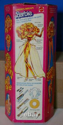 1980 GOLDEN DREAM BARBIE Rare Fabric VARIATION Superstar era Taiwan Quick Curl