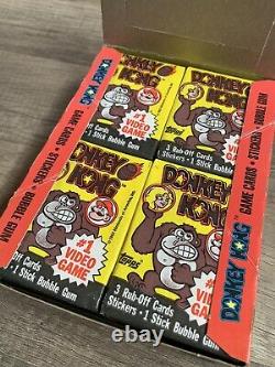 1982 Topps Donkey Kong Trading Cards Full Box First Video Game Release RARE