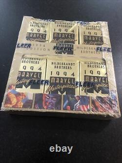 1994 Marvel Masterpieces JUMBO Box Factory Sealed Gold Holofoils 36 Packs RARE