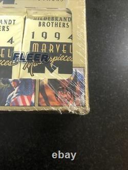 1994 Marvel Masterpieces JUMBO Box Factory Sealed Gold Holofoils 36 Packs RARE