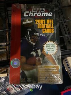 2001 Topps Chrome Football Hobby Sealed Box RARE Brees Vick Tomlinson Refractor