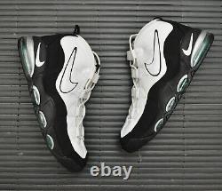 2012 Nike Air Max Uptempo 95 White Black Teal UK12 EUR47.5 BASKETBALL RARE