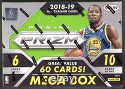 2018-19 Prizm Basketball Mega Box! Rare 60 Card Box & Red Cracked Ice! Luka