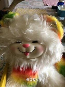 #2411 RARE Original Box Vintage 1983 Mattel Rainbow Brite Kitty Brite Plush Cat
