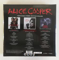 3x LP Picture Vinyl Box Alice Cooper Paranormal Stories Handnumbered Rare