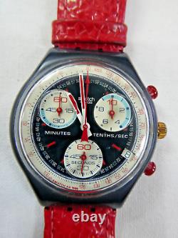 A Rare 1995 Swatch Chrono Watch'RALLYE' SCM403, New Batt, Boxed, Papers