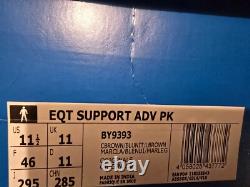 Adidas EQT Support ADV Primeknit Brown Blue New Boxed UK 11 / US 11.5 Rare 2017