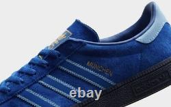 Adidas Originals MUNCHEN Edge Trainers Blue-UK 11 Sneakers-New-100% Genuine-Rare