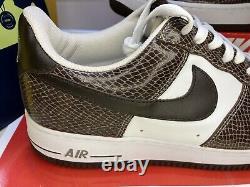 Air Force 1 Nike Trainers Snakeskin Baroque Brown Men's Size 10 UK Sneakers Rare