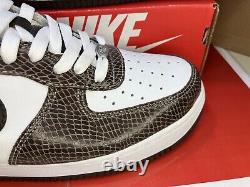 Air Force 1 Nike Trainers Snakeskin Baroque Brown Men's Size 10 UK Sneakers Rare