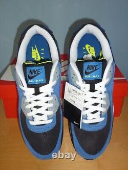 Air Max 90 Atlantic Blue/Volt Yellow, UK 11, Rare US/Asia Release, Brand New in Box