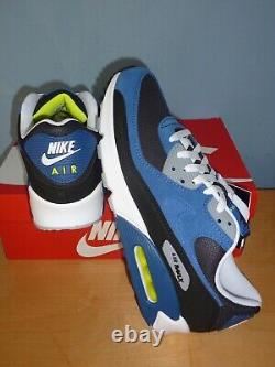 Air Max 90 Atlantic Blue/Volt Yellow, UK 11, Rare US/Asia Release, Brand New in Box