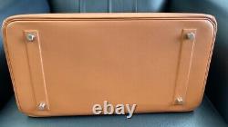 Auth Hermes Limited Edition Shadow gold color Birkin Bag 35 NEW Y Stamp Box RARE