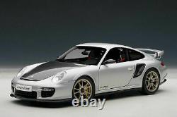 AutoArt 1/18 PORSCHE 911 (997) GT2 RS Silver NEW in box 77961 Auto Art RARE