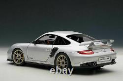 AutoArt 1/18 PORSCHE 911 (997) GT2 RS Silver NEW in box 77961 Auto Art RARE