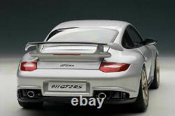 AutoArt 1/18 PORSCHE 911 (997) GT2 RS Silver NEW in box 77961 Auto Art RARE