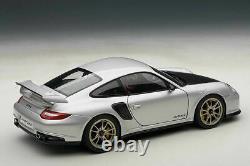 AutoArt 1/18 PORSCHE 911 (997) GT2 RS Silver NEW in box 77961 Auto Art RARE