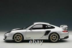 AutoArt 1/18 PORSCHE 911 (997) GT2 RS Silver NEW in box 77961 Auto Art RARE