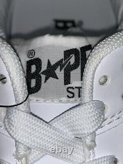 BAPE Bape Sta Low M2 White US 11 RARE 20th Anniversary 1G80-191-007 Authentic