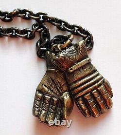 BELSTAFF HANDMADE GLOVES BRASS NECKLACE BRAND NEW BOXED RARE made in ENGLAND