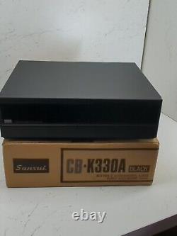 BRAND NEW BOXED Sansui Audio Accessory Case CB-K330A BLACK vintage retro RARE