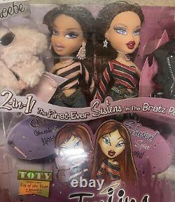 BRATZ Twiins 2-in1! Phoebe & Roxxi Doll Set 1st Edition NEW in Box RARE