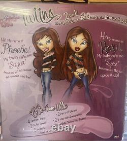 BRATZ Twiins 2-in1! Phoebe & Roxxi Doll Set 1st Edition NEW in Box RARE