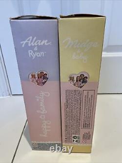 Barbie Midge & Baby, Alan & Ryan 2002 Boxes Never Open Rare