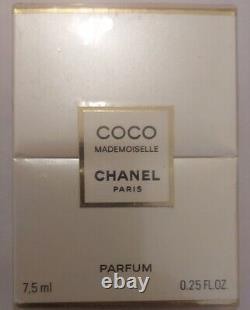 CHANEL COCO MADEMOISELLE PURE PARFUM 7.5ml RARE NEW SEALED BOX GIFT BAG CARD SET