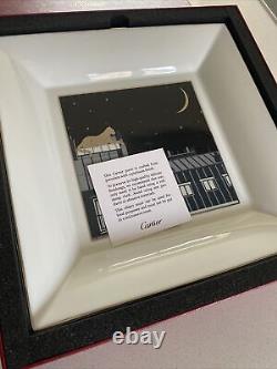 Cartier Authentic Large, Very Rare, Porcelain Tray, Brand New, Original Box