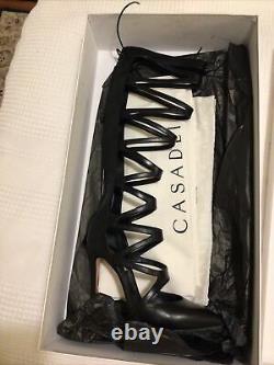 Casadei Gladiator Boots Rare Sweet Nero Size 37 UK4 New In Box RRP £1135