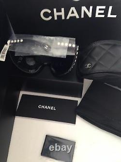 Chanel Pearl Black Sexy Runway Sunglasses Glasses New Box N Bag Sold Out Rare
