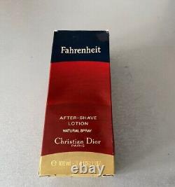 DIOR FARENHEIT VINTAGE Boxed 100ml With Advertising Leaflet 1980s Rare NEW