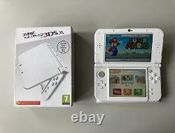 DUAL IPS -'New' 3DS XL Metallic Pearl White Boxed Nintendo Console RARE