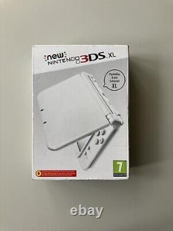 DUAL IPS -'New' 3DS XL Metallic Pearl White Boxed Nintendo Console RARE