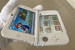 DUAL IPS -'New' 3DS XL Metallic Pearl White Boxed Nintendo Console RARE