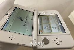 DUAL IPS -'New' 3DS XL Metallic Pearl White Boxed Nintendo Console RARE