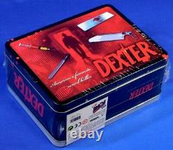 Dexter 3 3/4 Action Figure In Tin Tote With Blood Slide Box Rare Sealed
