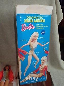Dramatic New Living Barbie Doll 1116 1969 New In Box Vintage RARE