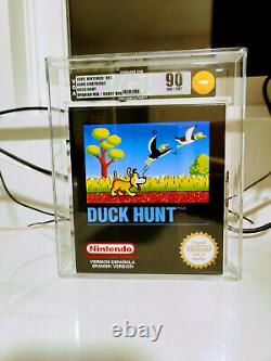 Duck Hunt NES PAL Factory New Short Box UNOPENED Print VGA 90 RARE MINT Print