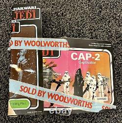 EMPTYRARE VTG Star Wars Woolworths MOC BOX OFFER ROTJ Trilogo FigureShipCard