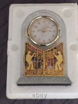 EXTREMELY RARE Elvis Glass Clock'A Legend in Time' Bradford Ex BOXED & NEW
