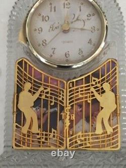 EXTREMELY RARE Elvis Glass Clock'A Legend in Time' Bradford Ex BOXED & NEW