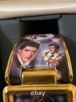 EXTREMELY RARE Elvis Unisex Cuff Watch STUNNING AS NEW BOXED COA Bradford Ex