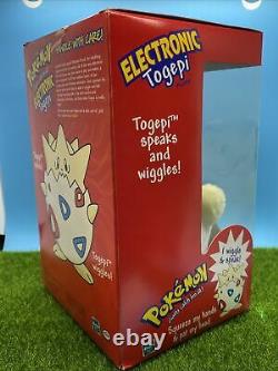 Electronic Talking TOGEPI Plush NEW IN BOX Rare 1998 Pokemon Stuffed Animal