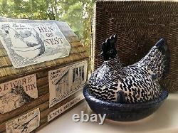 Emma Bridgewater Blue Hen On Nest Very Rare New In Box Discontinued