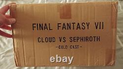 FINAL FANTASY VII FF 7 Cold Cast CLOUD VS SEPHIROTH original box RARE figure NEW