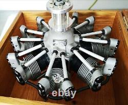 Fabulous RARE Robart R780 7 cylinder radial model aircraft engine in box