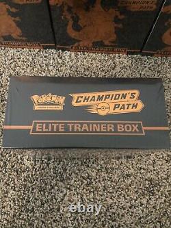 Factory Sealed Pokemon Champions Path Elite Trainer Box ETB TCG 10 Box Lot