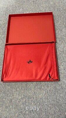 Ferrari Red Leather A4 Folder Welcome to Ferrari boxed without book RARE